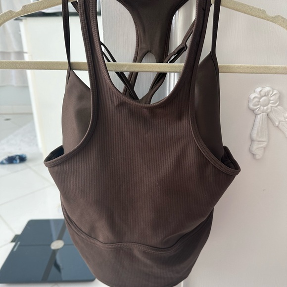 Airlift ribbed enchanted bra- espresso size Large. Worn once! - Picture 2 of 3